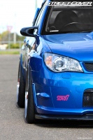 2006 Subaru Impreza WRX STi with 19x9.5 Rays Engineering TE37SL wheels