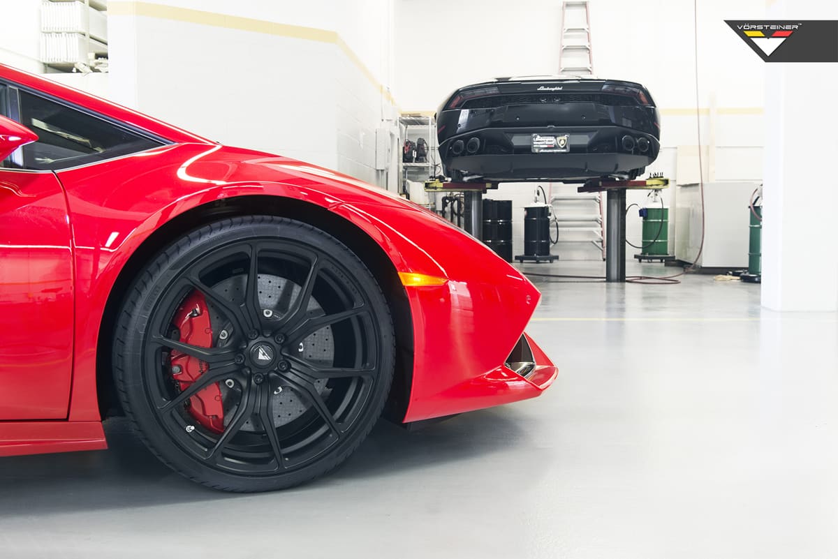 2015 Lamborghini Huracan with 20x8.5 Vorsteiner VSE-003 wheels