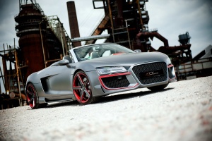 2017 Audi R8 with 20x9 Oxigin 14 wheels