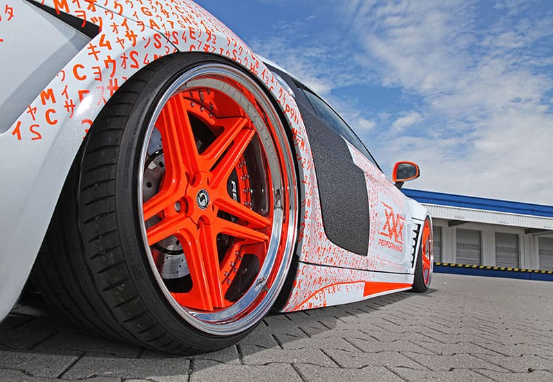 2017 Audi R8 with 20x9.5 Schmidt FS-Line wheels