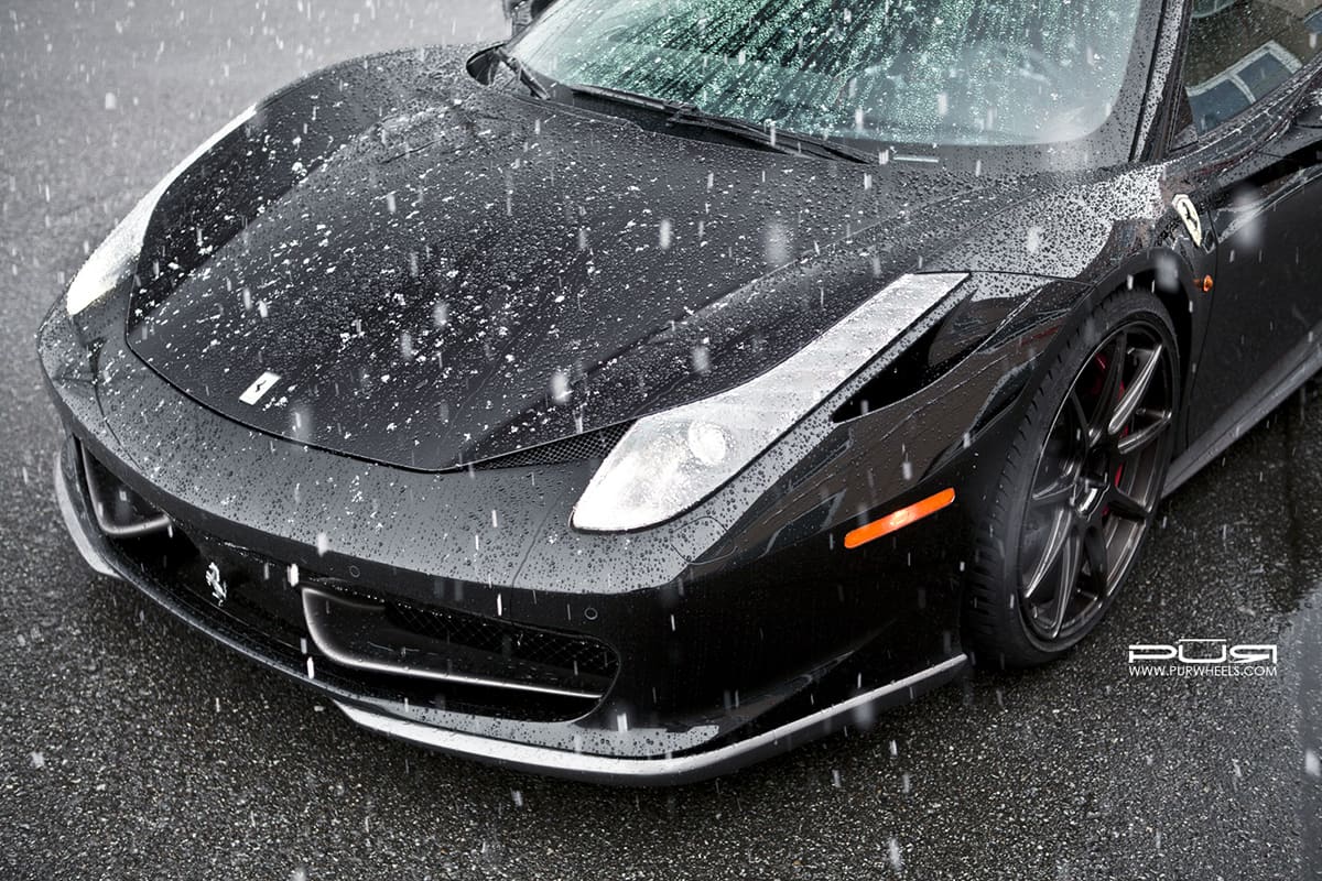 2012 Ferrari 458 Italia with 20x8.5 PUR RS03 wheels