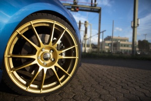 2016 Volkswagen Golf R with 20x8 OZ Racing Ultraleggera HLT wheels
