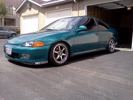 1995 Honda Civic with 16x7 5ZIGEN GN+ PRO RACER wheels