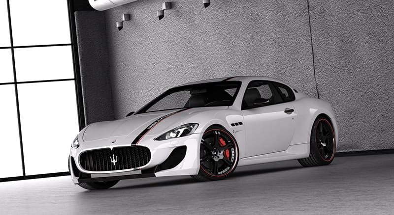 2014 Maserati GranTurismo with 21x9 6Sporz wheels