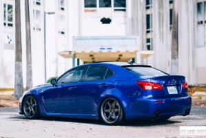 2013 Lexus IS-F with 19x9.5 Volk TE37 wheels