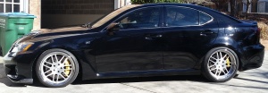 2013 Lexus IS-F with 19x9 ISS Spia 3 wheels