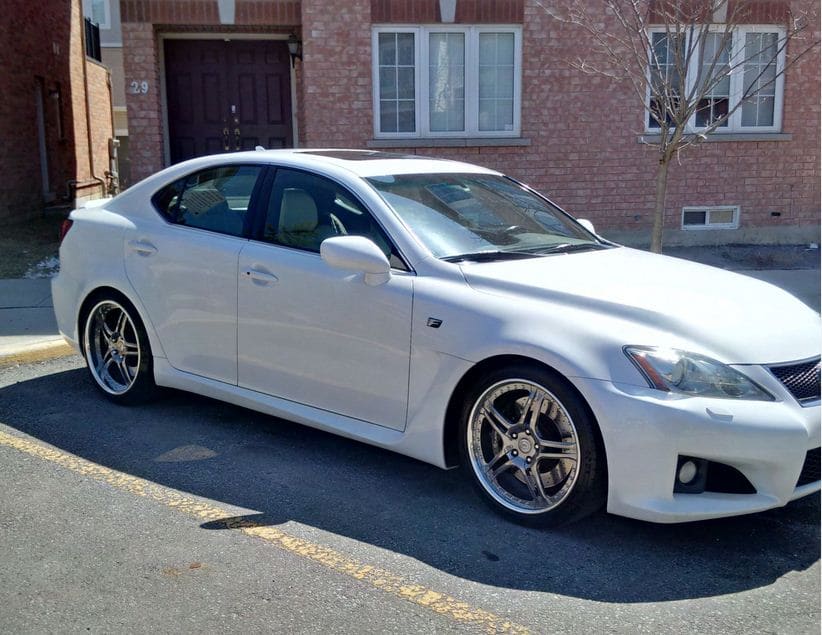 2013 Lexus IS-F with 19x8 DPE wheels