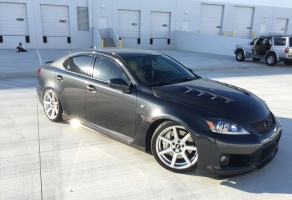 2012 Lexus IS-F with 19x8.5 VMR V706 wheels