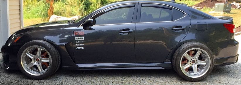 2013 Lexus IS-F with 19x9.5 GTC wheels