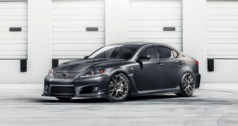 2013 Lexus IS-F with 19x8.5 VMR V810 wheels