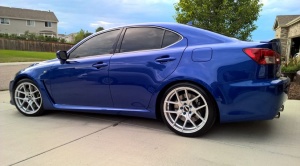 2010 Lexus IS-F with 19x8.5 VMR V803 wheels