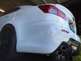 2012 Lexus IS-F with 19x11 wheels