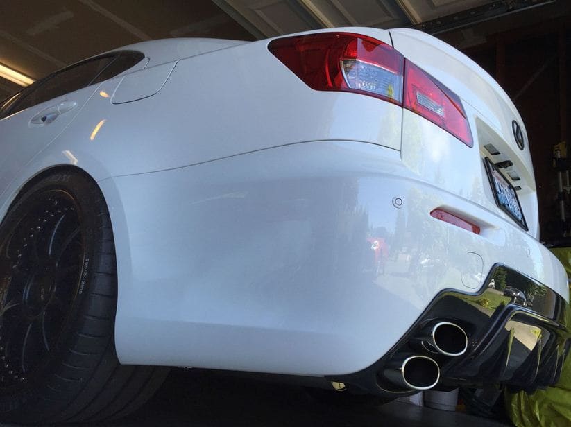 2012 Lexus IS-F with 19x11 wheels