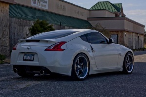 2015 Nissan 370Z with 19x9.5 Volk GTS wheels