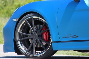 2014 Porsche Cayman with SpeedART LSC wheels