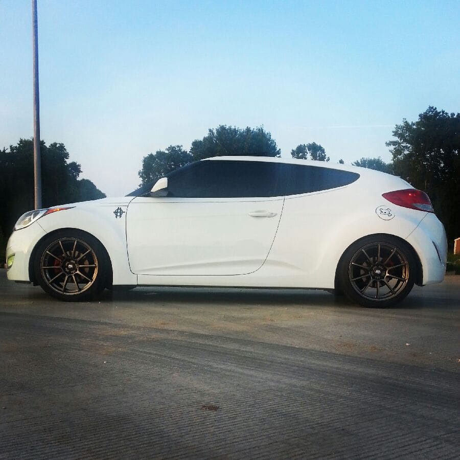 2013 Hyundai Veloster with 18x8 Sparco Assetto Gara wheels
