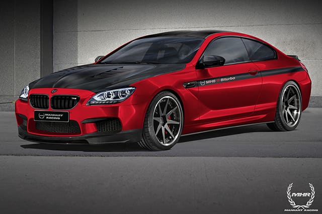 2014 BMW M6 with Manhart wheels