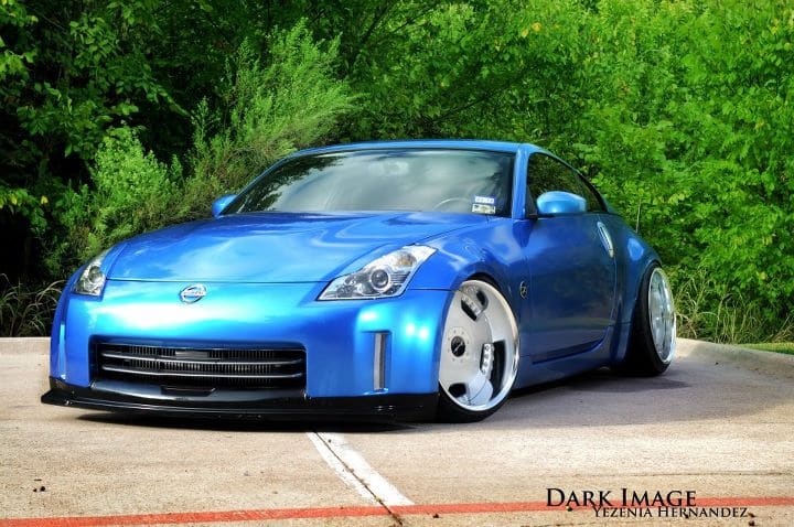 2006 Nissan 350Z with 19x10 Work Eurolines wheels
