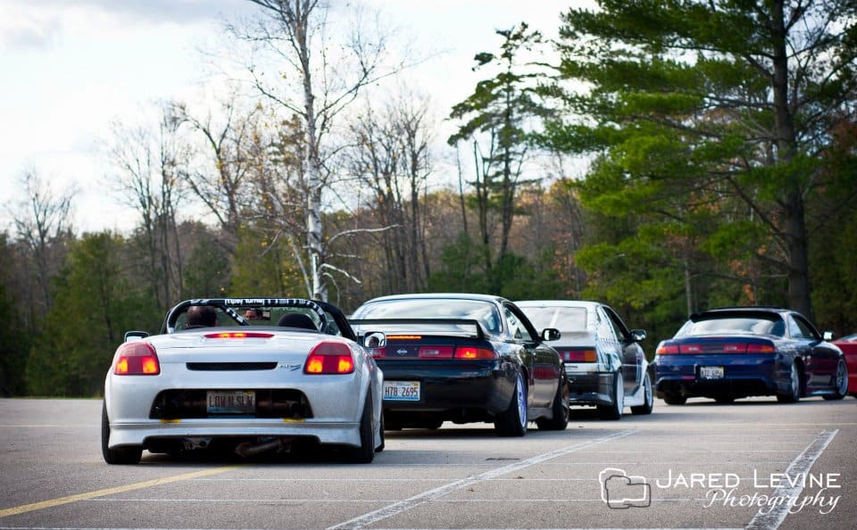 2002 Toyota MR2 Spyder with 16x8 Volk TE37 wheels