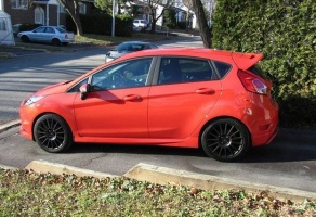 2013 Ford Fiesta with Focus SVT Euro wheels