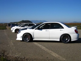 2006 Subaru Impreza WRX with 18x9.5 Rota Torque-R wheels