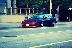 1990 Nissan S13 with 15x10 Diamond Racing Stock Car Series wheels