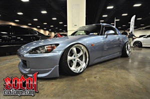2005 Honda S2000 with 18x9 WORK VSKF wheels