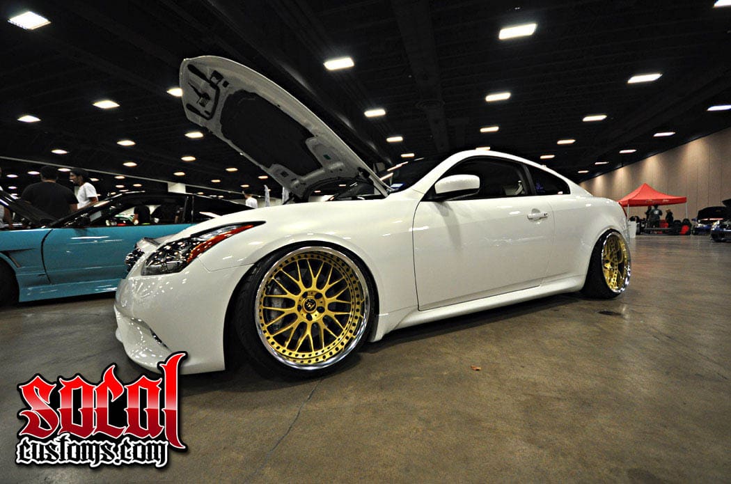 2011 Infiniti G37 with 20x9.5 Work VS-XX wheels