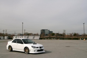2006 Subaru Impreza WRX with 18x9.5 Work Wheels XSA-02C wheels