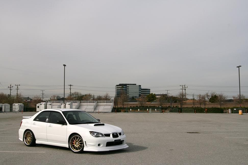 2006 Subaru Impreza WRX with 18x9.5 Work Wheels XSA-02C wheels