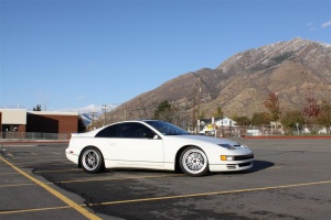 1991 Nissan 300ZX 2-seat with 17x9 enkei rpf1 wheels