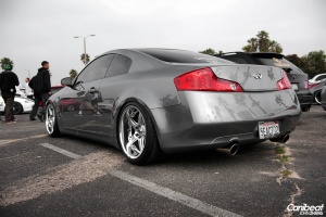 2004 Infiniti G35 with 19x9.5 Volk Racing GTS wheels