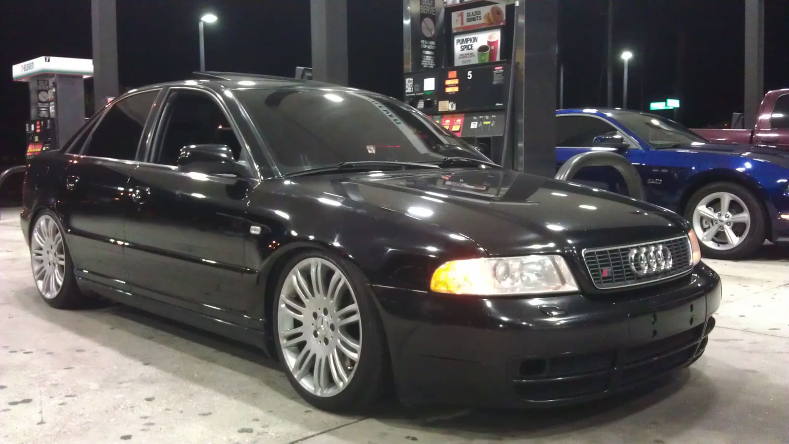 2000 Audi A4 with 18x8.5 Mercedes E350 sport wheels