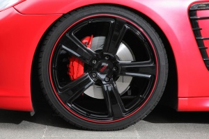 2011 Porsche Panamera with 22x10 wheels