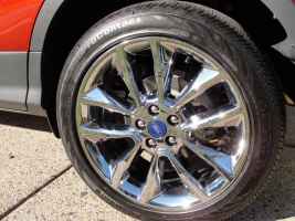 2016 Ford Escape with 19x8 OEM Ford Escape SE chrome package wheels