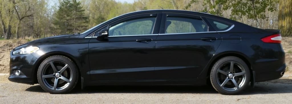 2014 Ford Fusion with 18x8.5 Team Dynamics Jade R wheels