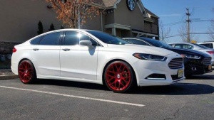 2014 Ford Fusion with 20x8.5 TSW Nurburgring wheels