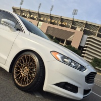 2014 Ford Fusion with 19x8.5 Niche Citrine M155 wheels