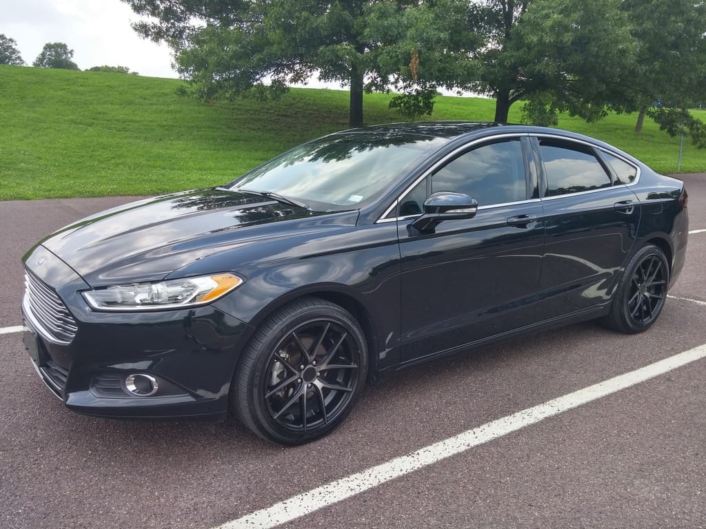 2014 Ford Fusion with 18x8 Niche Targa Concave wheels