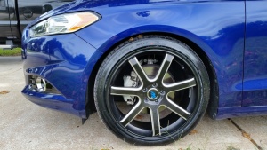 2015 Ford Fusion with 20x8.5 2 Crave Mach 7 wheels