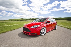 2013 Ford Focus ST with 18x9.5 Work Emotion CR Kai Kiwami Ultimate wheels
