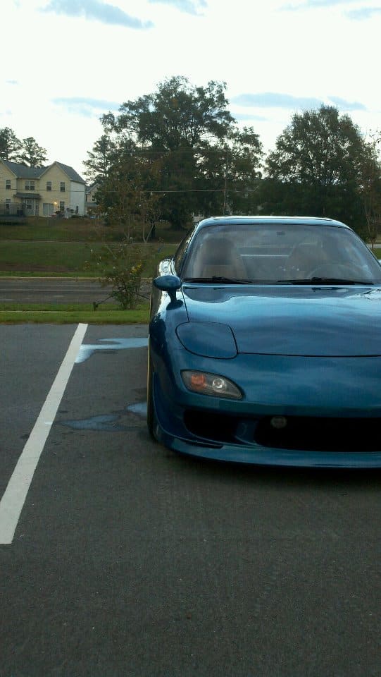 1993 Mazda RX-7 with 18x10 ADVAN RG-D wheels