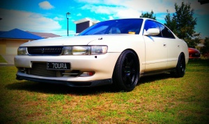 1994 Toyota Chaser with 18x9.5 Varrstoen 2.2.1 wheels