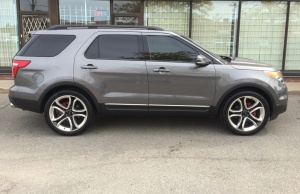 2014 Ford Explorer with OEM Ford Edge Sport wheels