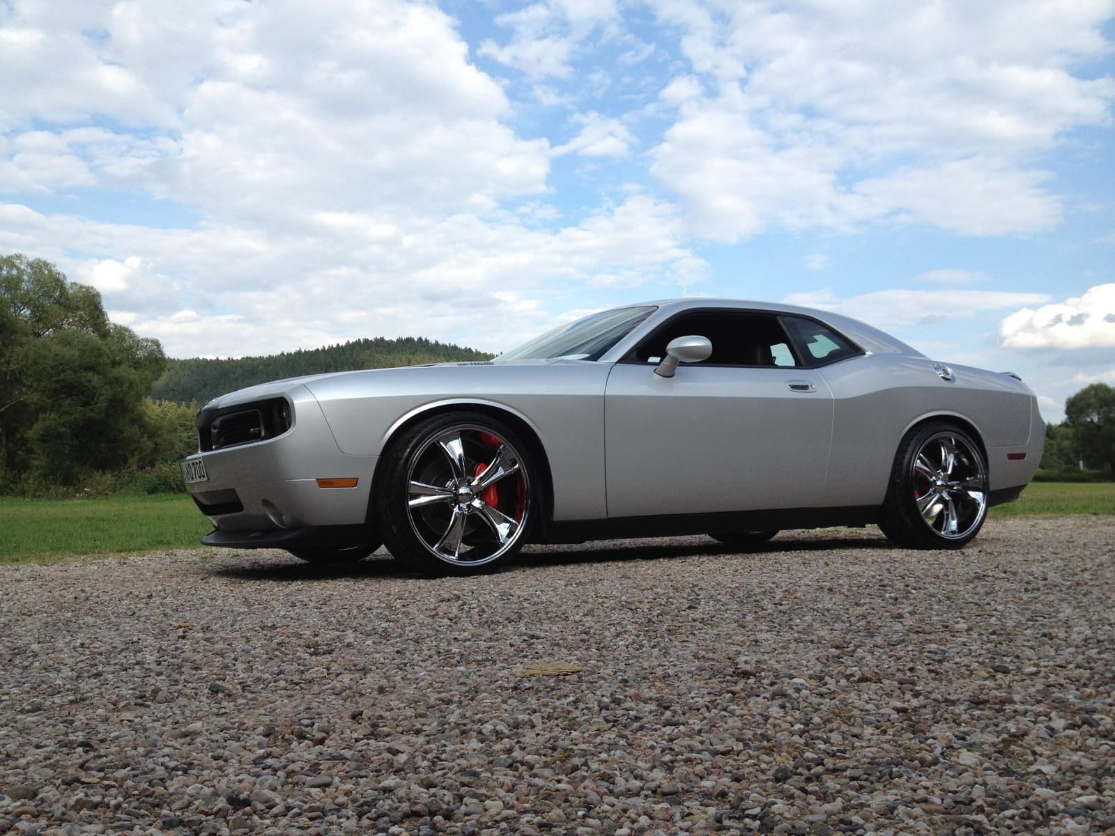 2010 Dodge Challenger with 22x9 American Racing BLVD wheels