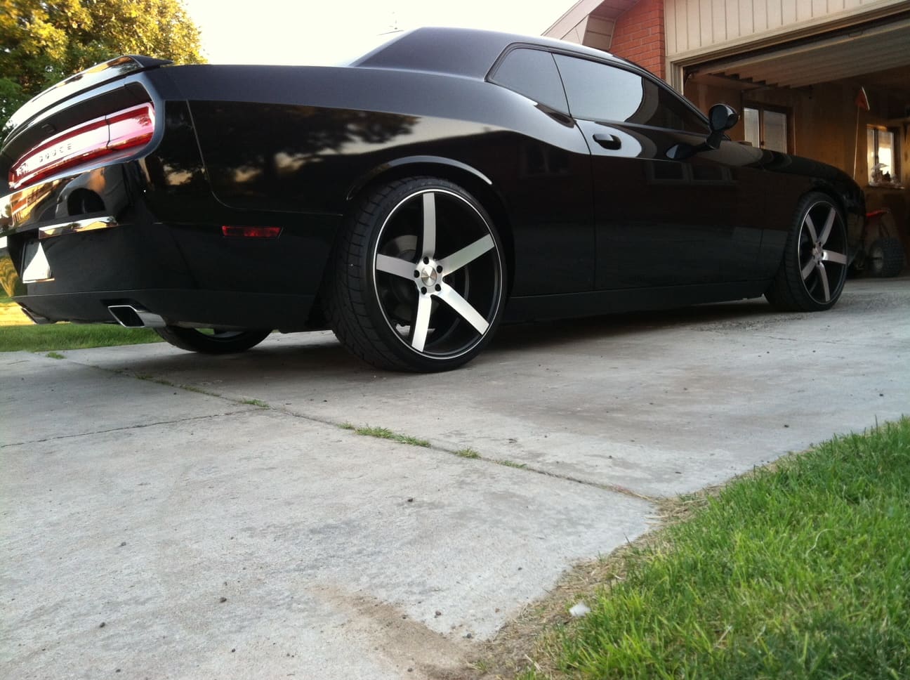 2013 Dodge Challenger with Vossen CV3 wheels