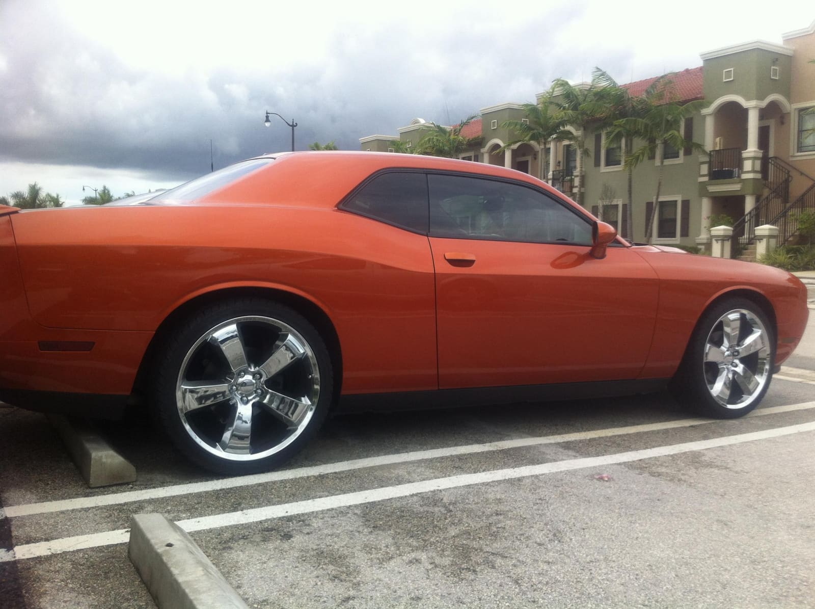 2012 Dodge Challenger with 22x9 OEM Dodge Charger SRT8 Replica wheels