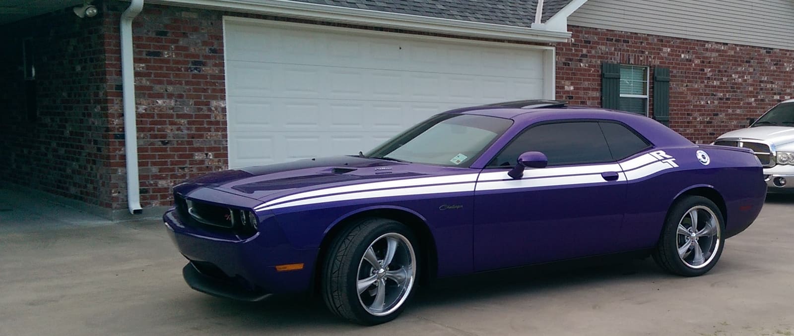 2010 Dodge Challenger with 20x8.5 Boss 338 wheels