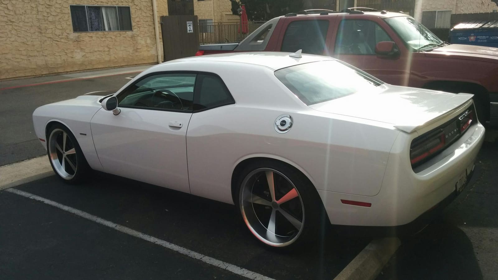 2014 Dodge Challenger with 22x9 American Racing Nova wheels