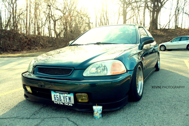 1998 Honda Civic with 15x8 BBS MAHLE wheels